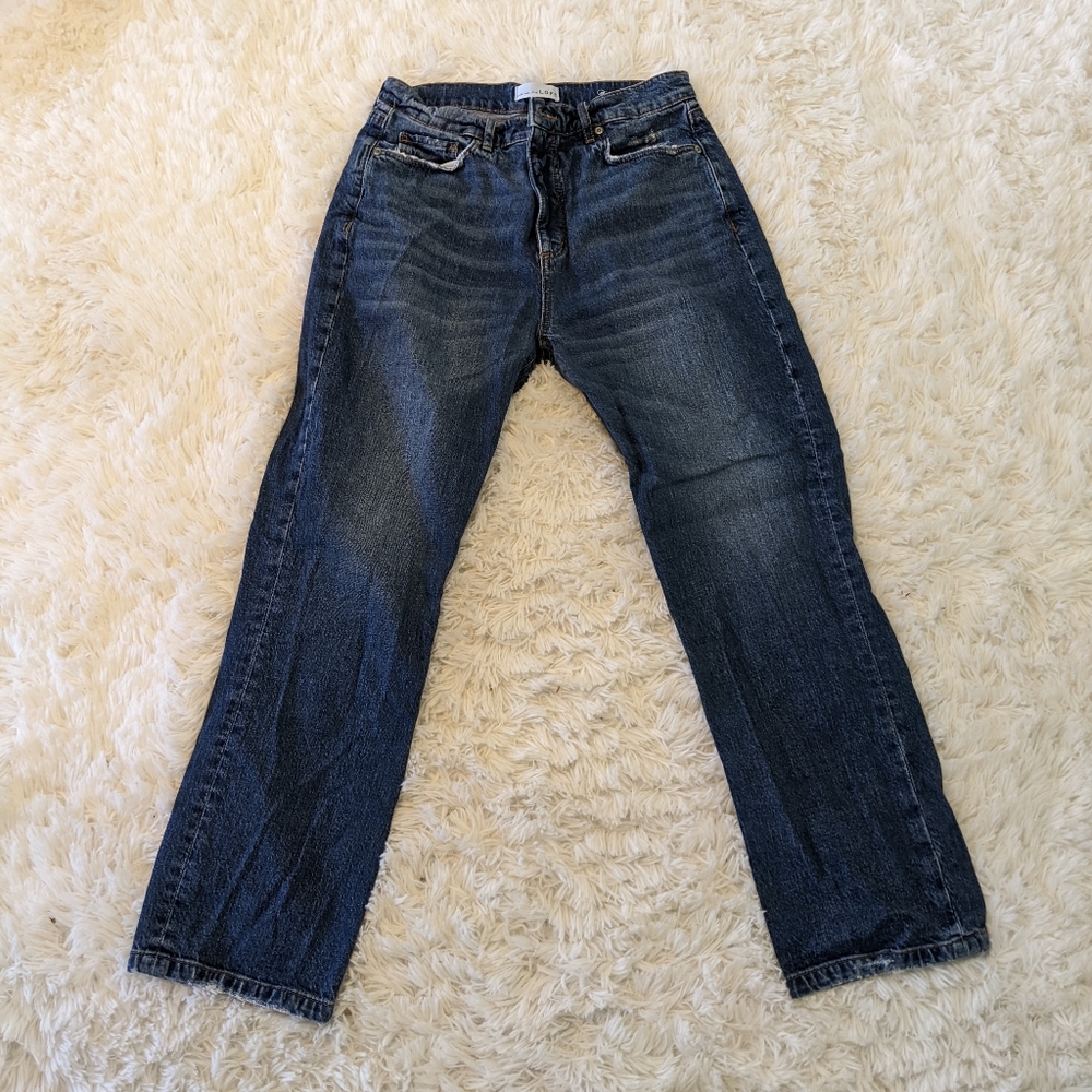 Loft High Rise Straight Crop Jeans